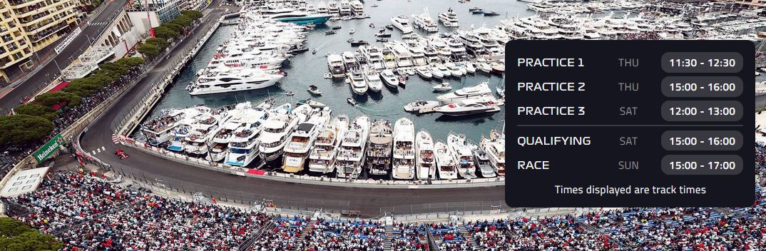 Rozpis závodního víkendu v Monaku, kde se pojede 20. - 23. května 2021